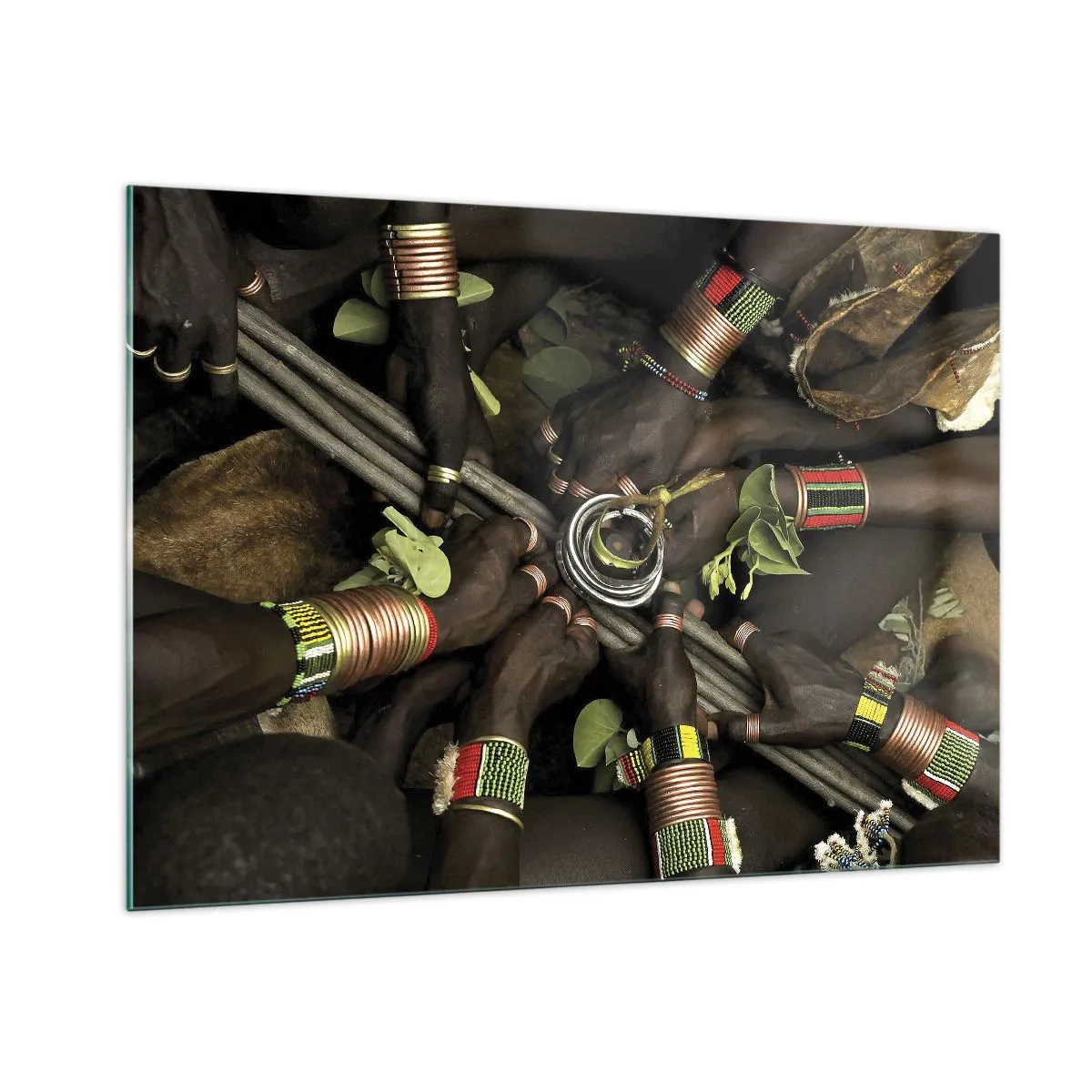 Obraz na skle - Sme spolu - 100x70 cm