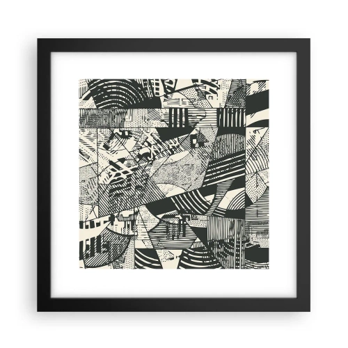 Plagát v čiernom ráme - Dynamika súčasnosti - 30x30 cm