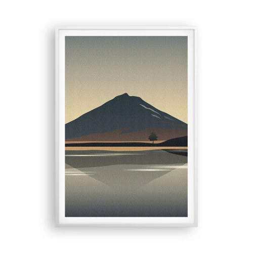 Plagát v bielom ráme - Zrkadlový odraz - 70x100 cm