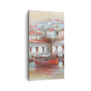 Obraz na plátne - Šťastné mestečko - 45x80 cm