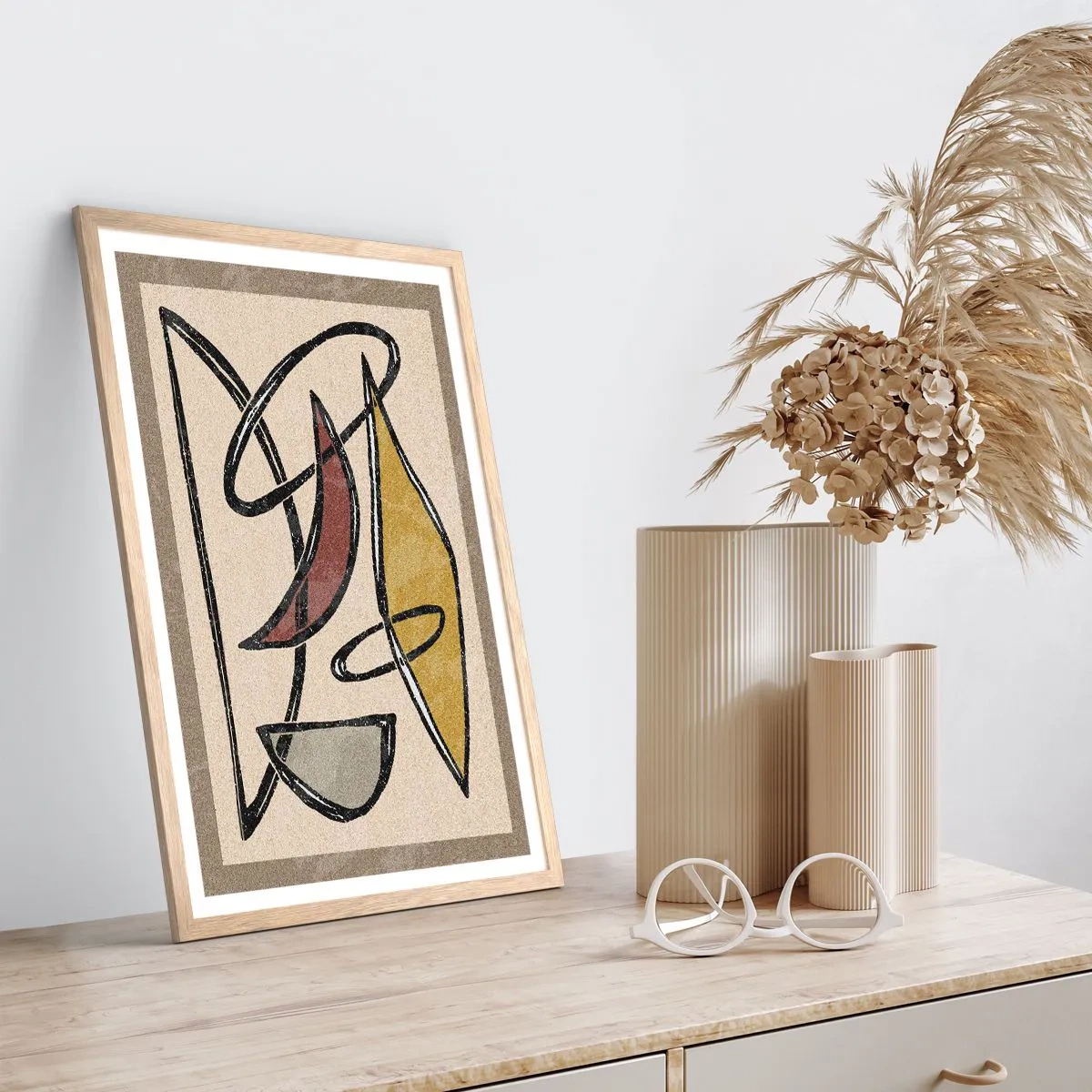 Plagát v ráme zo svetlého duba - Zvisle a vodorovne - 50x70 cm