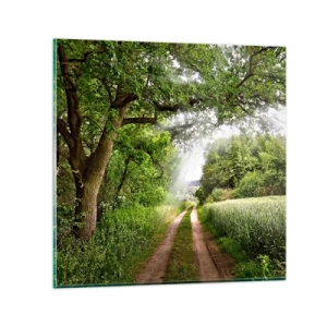 Obraz na skle - Et in Arcadia ego - 40x40 cm