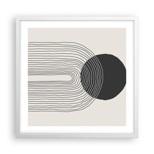 Plagát v bielom ráme - Chvenie a istota - 50x50 cm