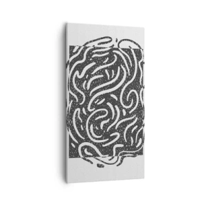 Obraz na plátne - Abstrakcia: tanec radosti - 55x100 cm