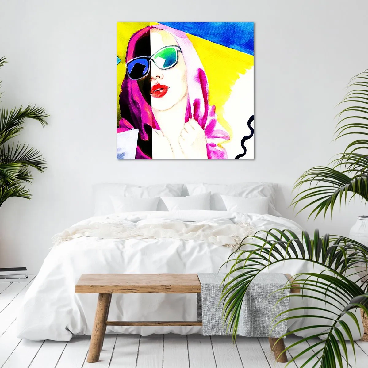 Obraz na plátne - Nie som biela a nie som čierna - 70x70 cm