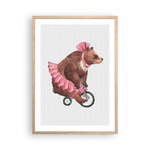 Plagát v ráme zo svetlého duba - To je ale cirkus! - 50x70 cm