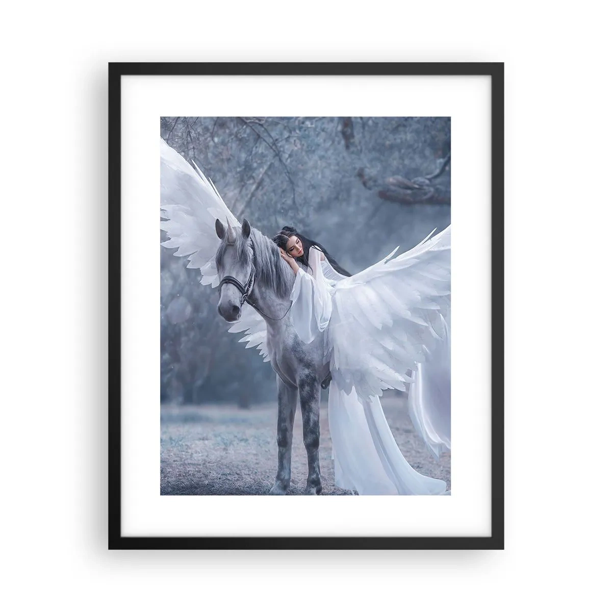 Plagát v čiernom ráme - Nadšený okamih - 40x50 cm