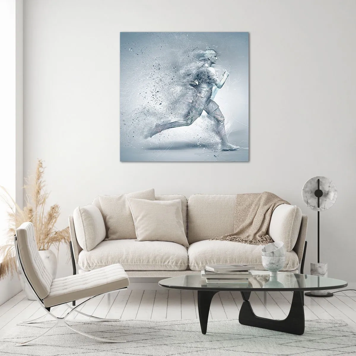 Obraz na skle - Energia kryštalicky čistá - 60x60 cm