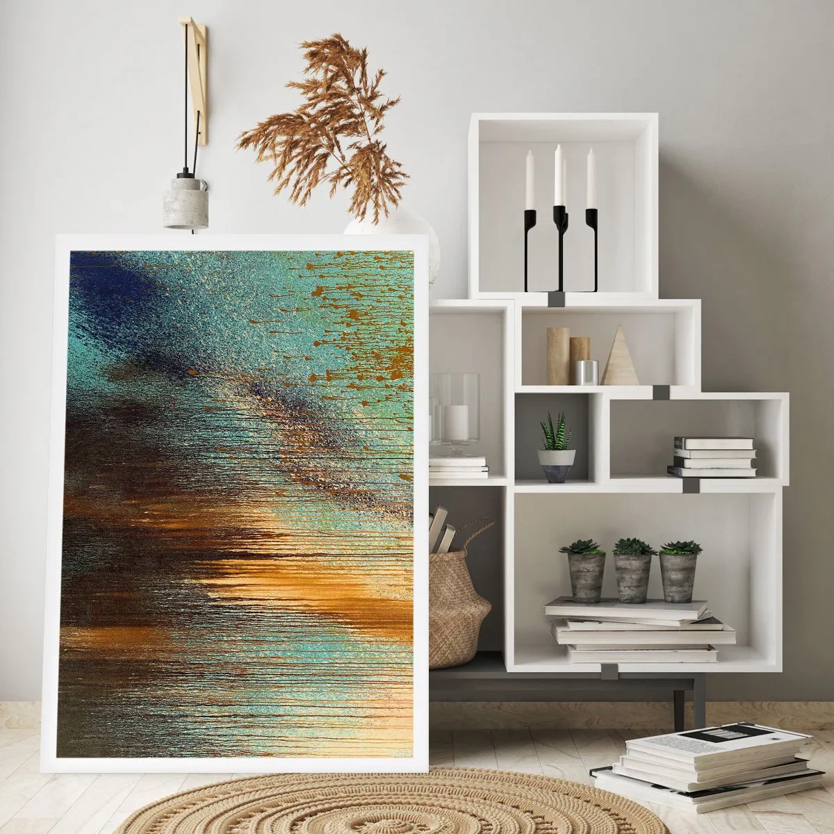 Plagát - Nenáhodná farebná kompozícia - 40x50 cm