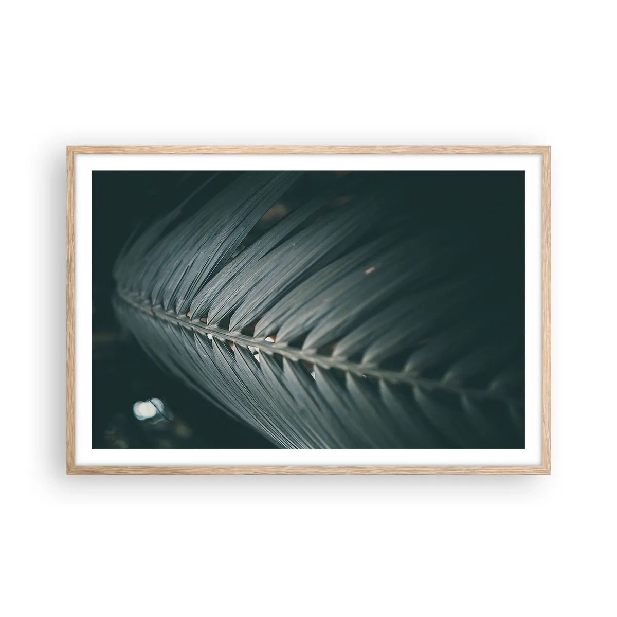 Plagát v ráme zo svetlého duba - Presnosť prírody - 91x61 cm