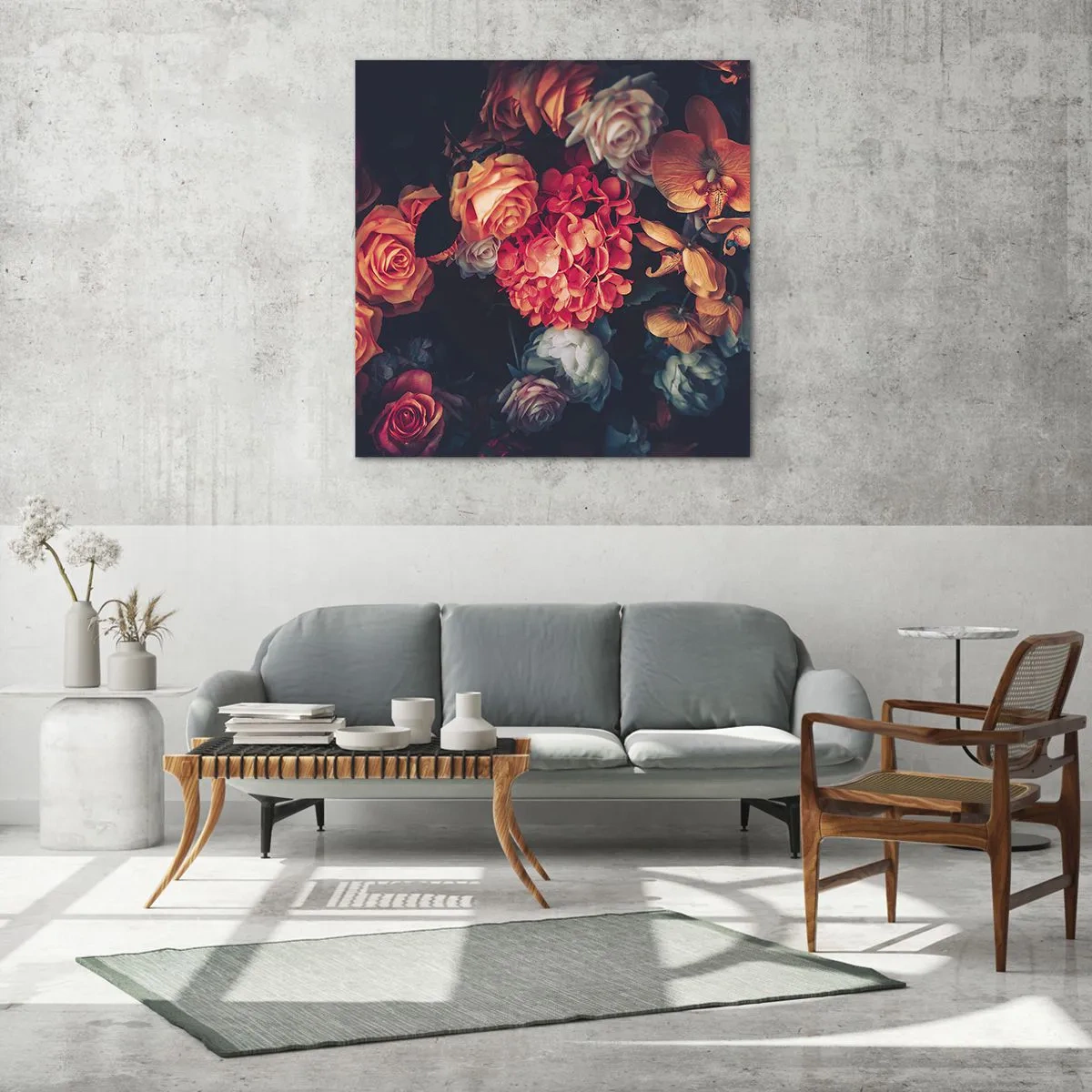 Obraz na skle - Ako u holandských majstrov - 40x40 cm