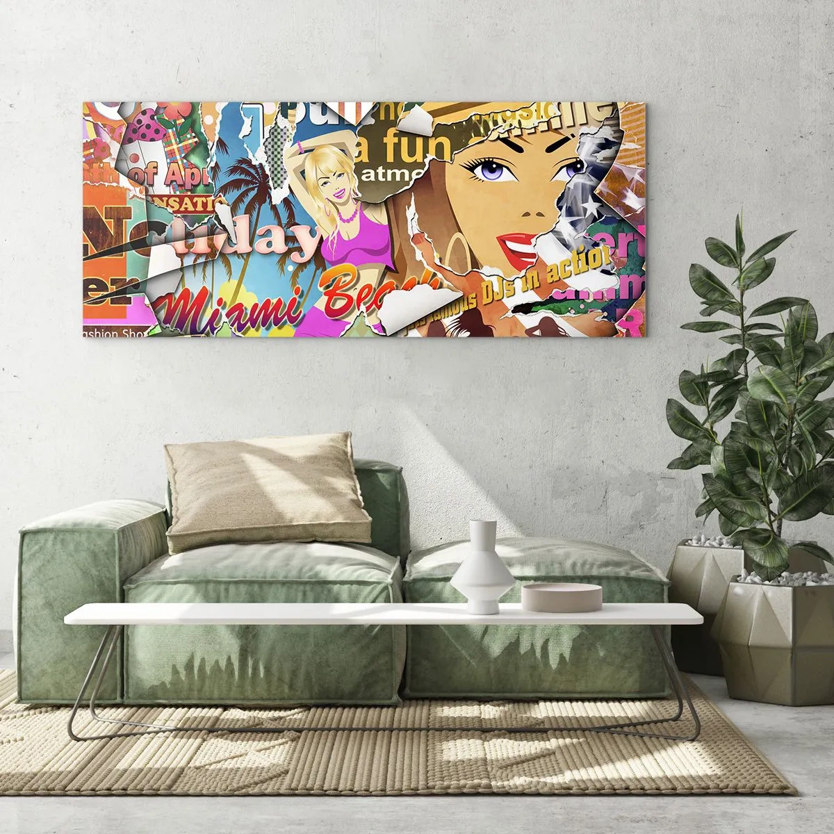 Obraz na skle - Prázdninová retrospektíva - 100x40 cm