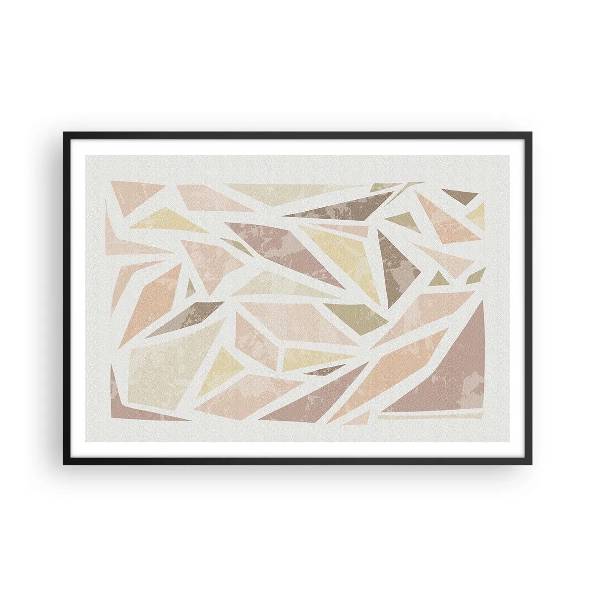 Plagát v čiernom ráme - Kompozícia: vitráž - 100x70 cm