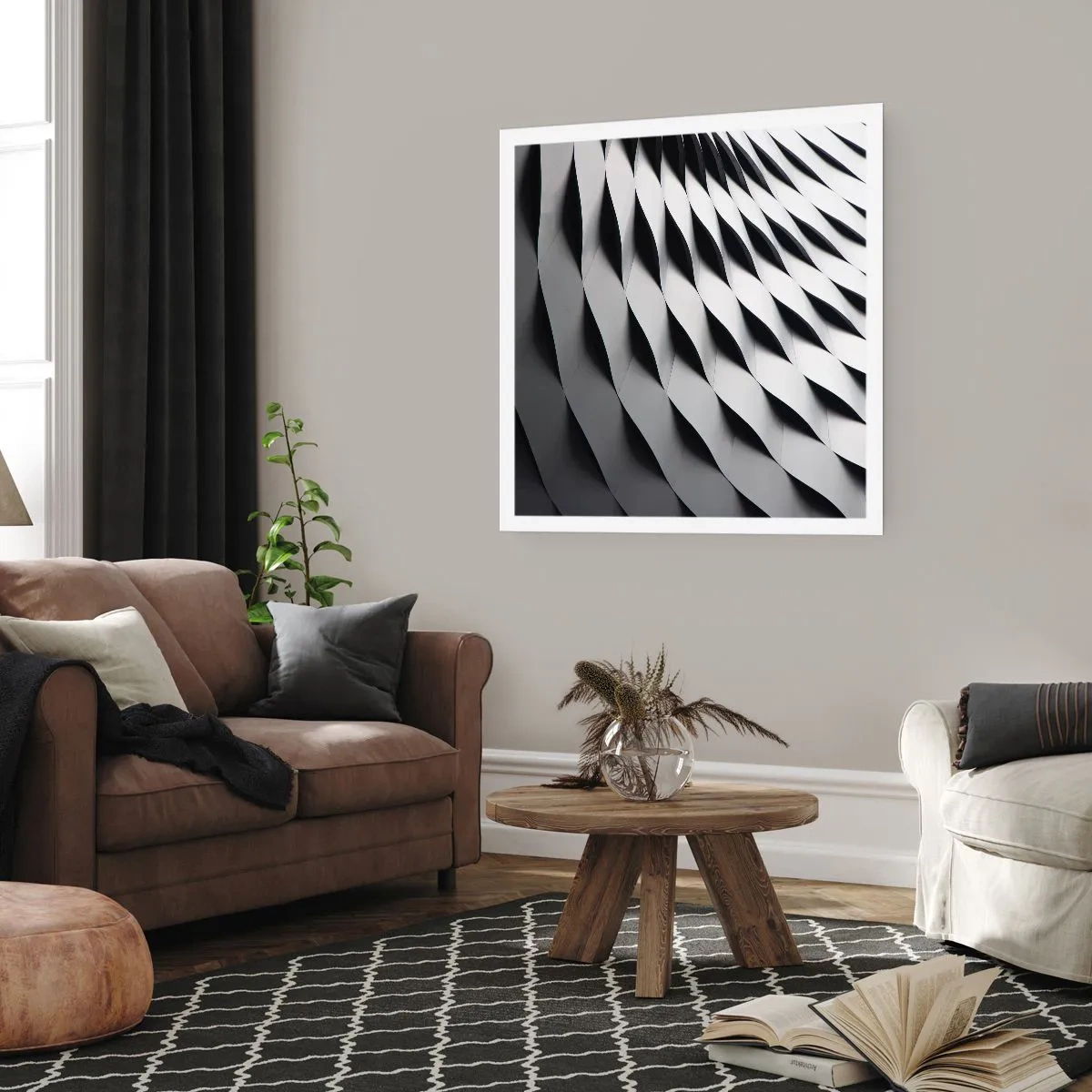 Plagát - Na hladine vĺn - 40x40 cm