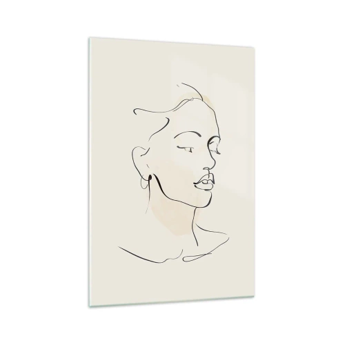 Obraz na skle - Výrazným ťahom - 70x100 cm