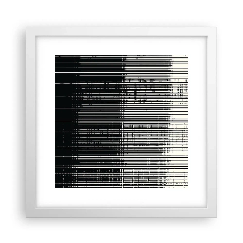 Plagát v bielom ráme - Vlny a vibrácie - 30x30 cm