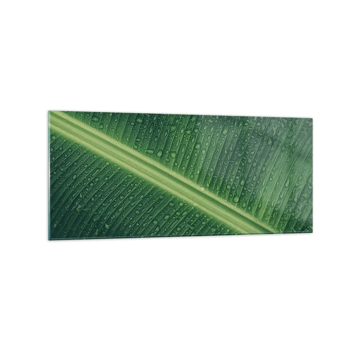 Obraz na skle - Štruktúra zelenej - 120x50 cm