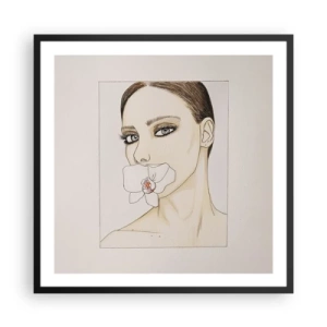 Plagát v čiernom ráme - Symbol elegancie a krásy - 60x60 cm