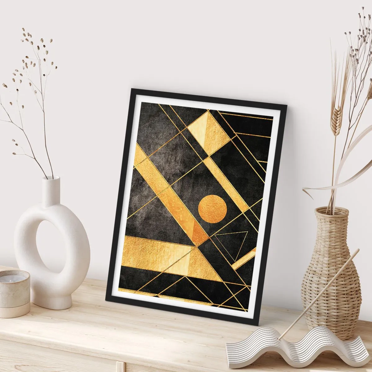 Plagát v čiernom ráme - Slnko púšte - 61x91 cm