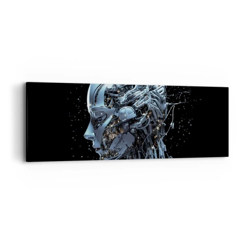 Obraz na plátne - Technológia je žena - 90x30 cm