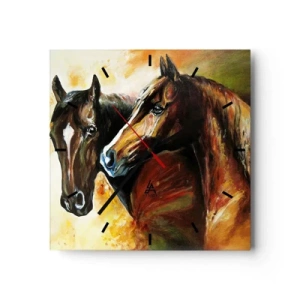 Nástenné hodiny - Dvakrát viac pôvabu - 30x30 cm