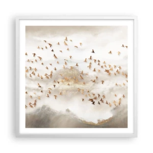 Plagát v bielom ráme - Už je čas... - 60x60 cm