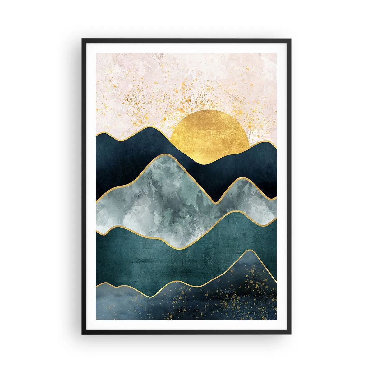 Plagát v čiernom ráme - Za siedmimi horami - 70x100 cm