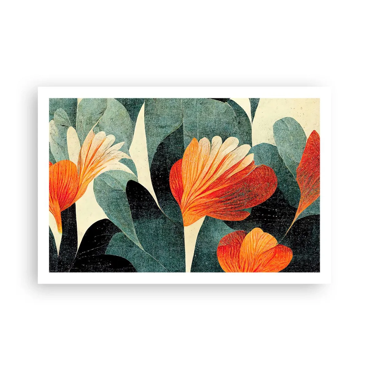 Plagát - Tropické horúco a chlad zelene - 91x61 cm