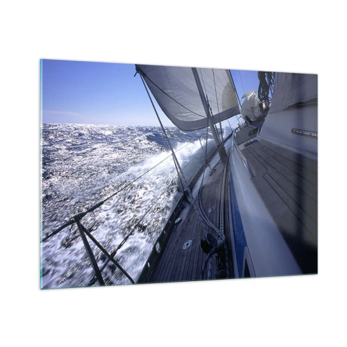 Obraz na skle - Viem, čo je to byť vtákom - 100x70 cm