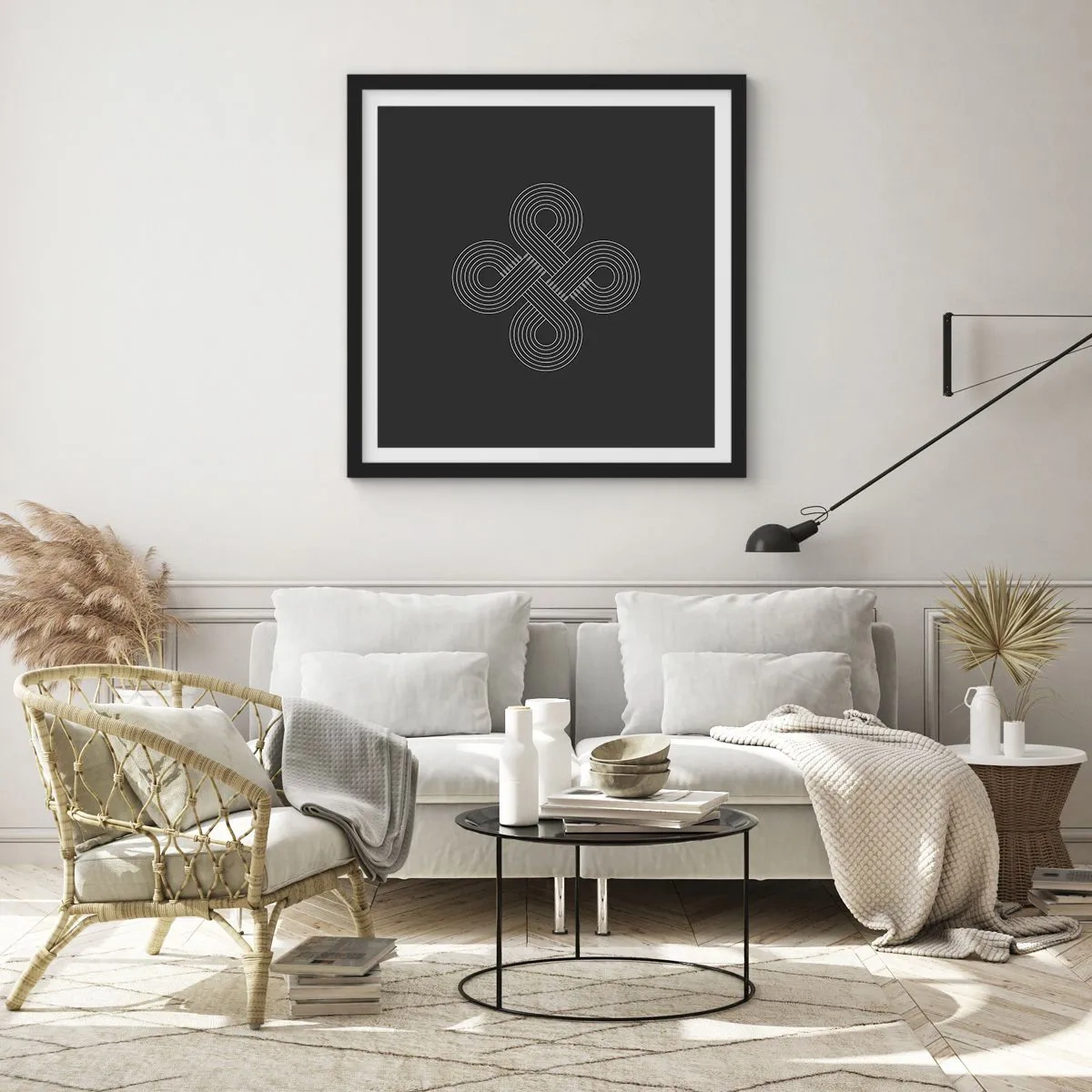 Plagát v čiernom ráme - V keltskom duchu - 40x40 cm