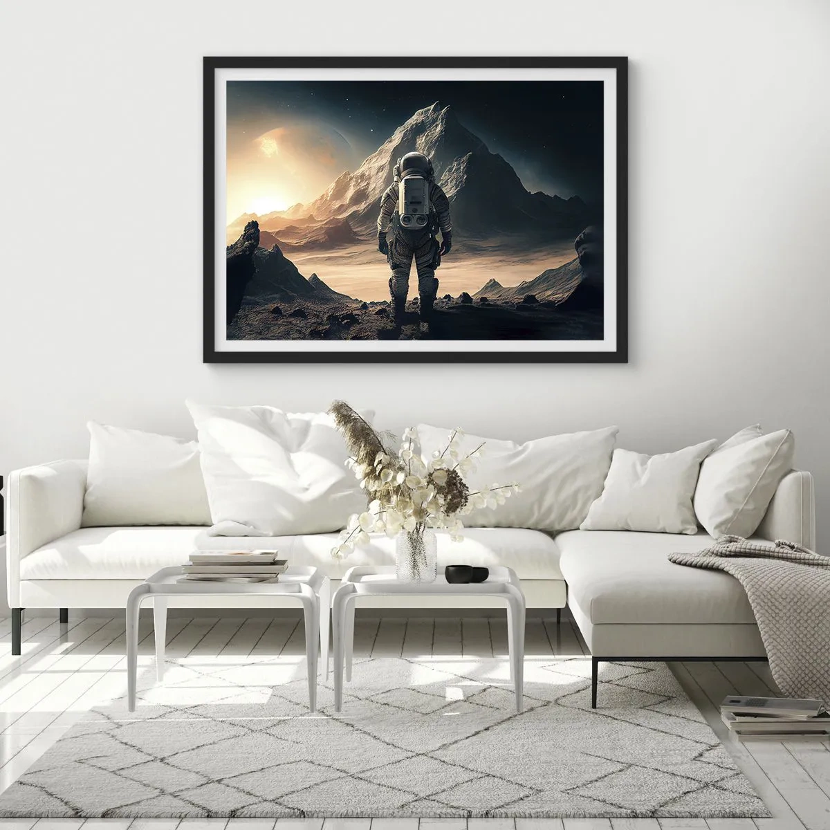 Plagát v čiernom ráme - Nová výzva - 100x70 cm