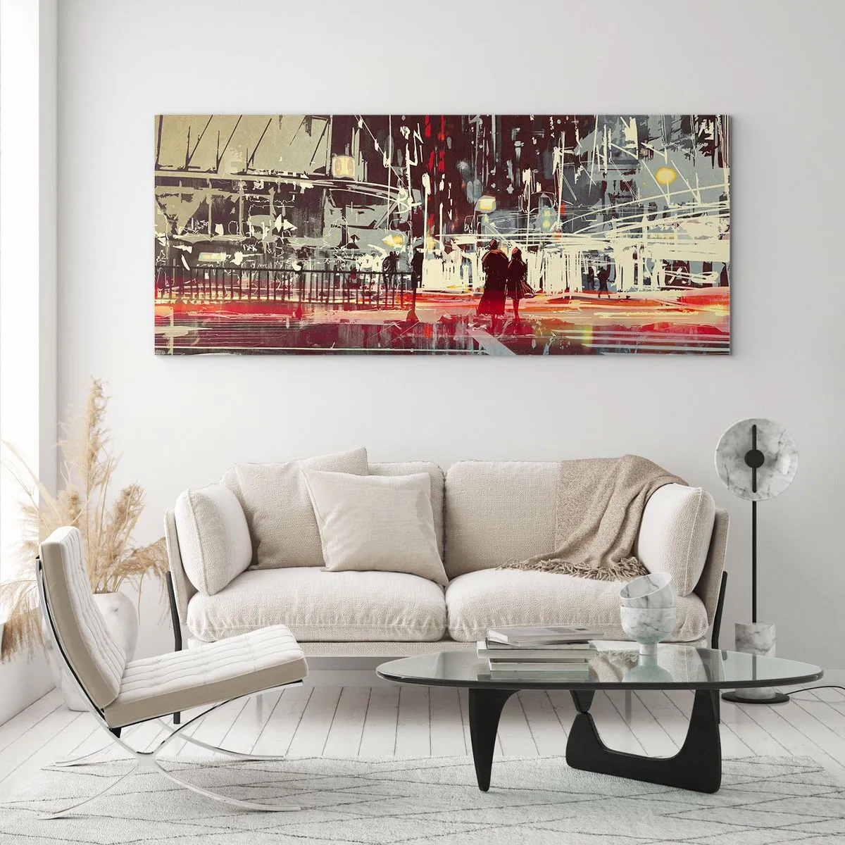 Obraz na skle - Veľkomestská doprava - 100x40 cm