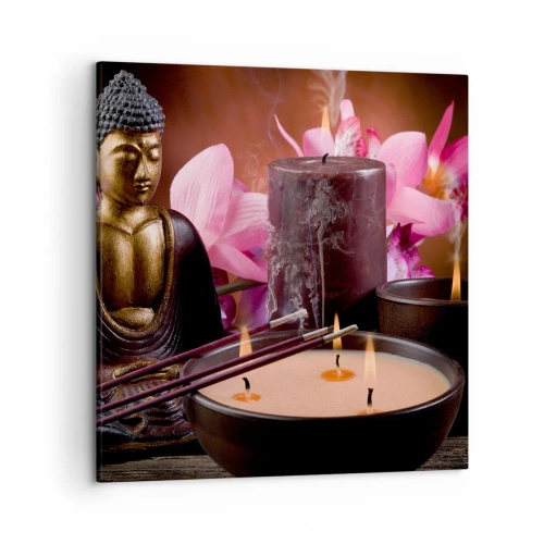 Obraz na plátne - Očistiť myseľ, upokojiť telo - 50x50 cm