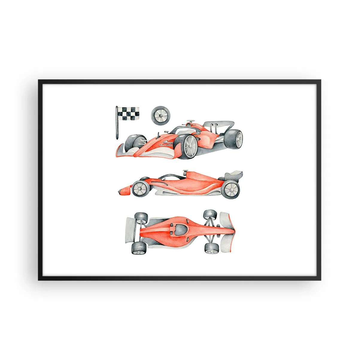 Plagát v čiernom ráme - Dobehnúť sen - 100x70 cm