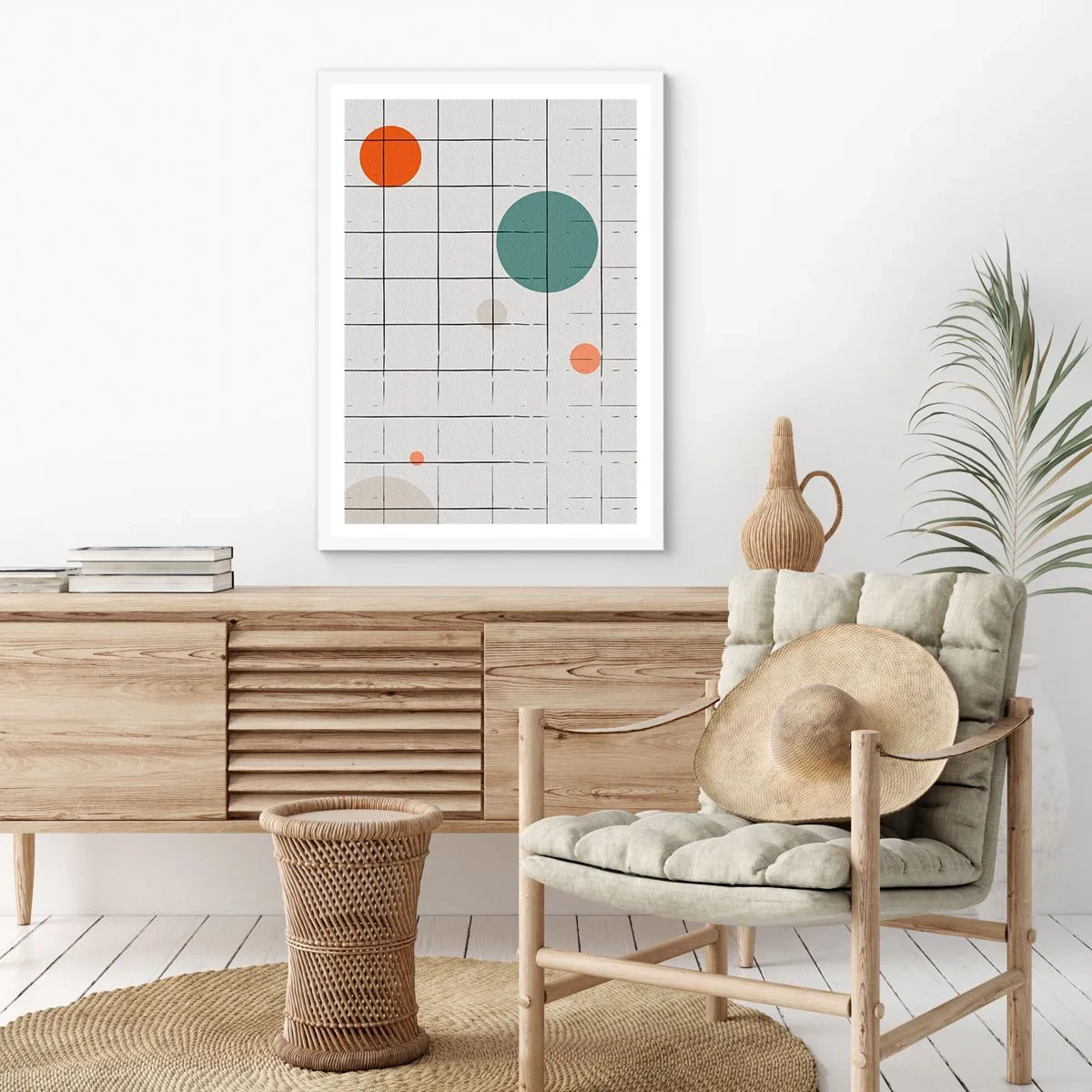 Plagát v bielom ráme - Uväznené. My alebo ony? - 40x50 cm