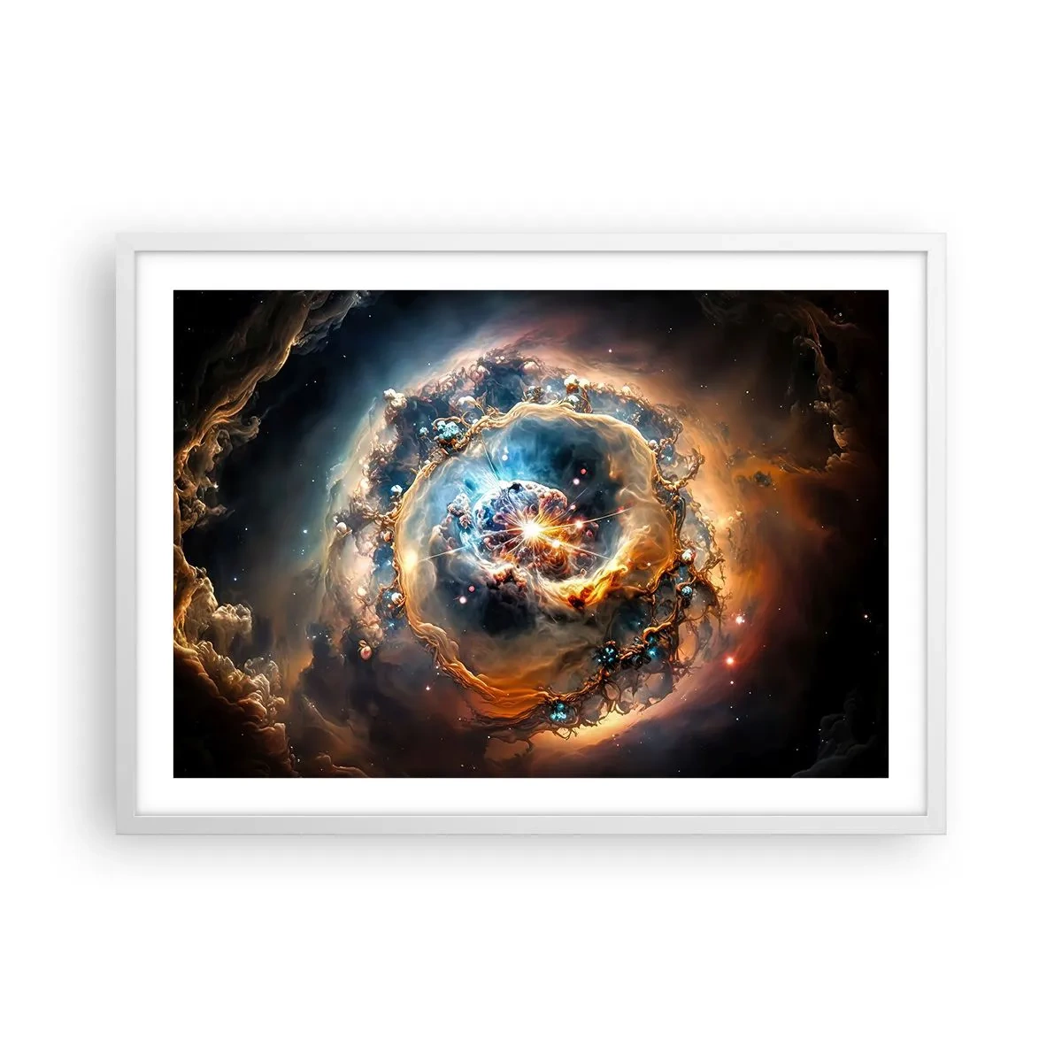 Plagát v bielom ráme - Začiatok - 70x50 cm