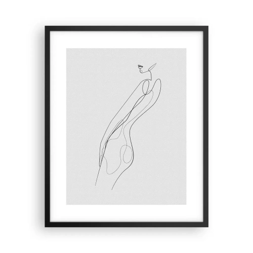 Plagát v čiernom ráme - Iba sľub - 40x50 cm