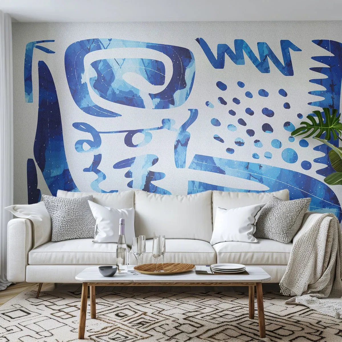 Fototapeta Premium Canvas - Späť ku koreňom - Boho, Abstrakcia, Minimalistický - 250x175 cm