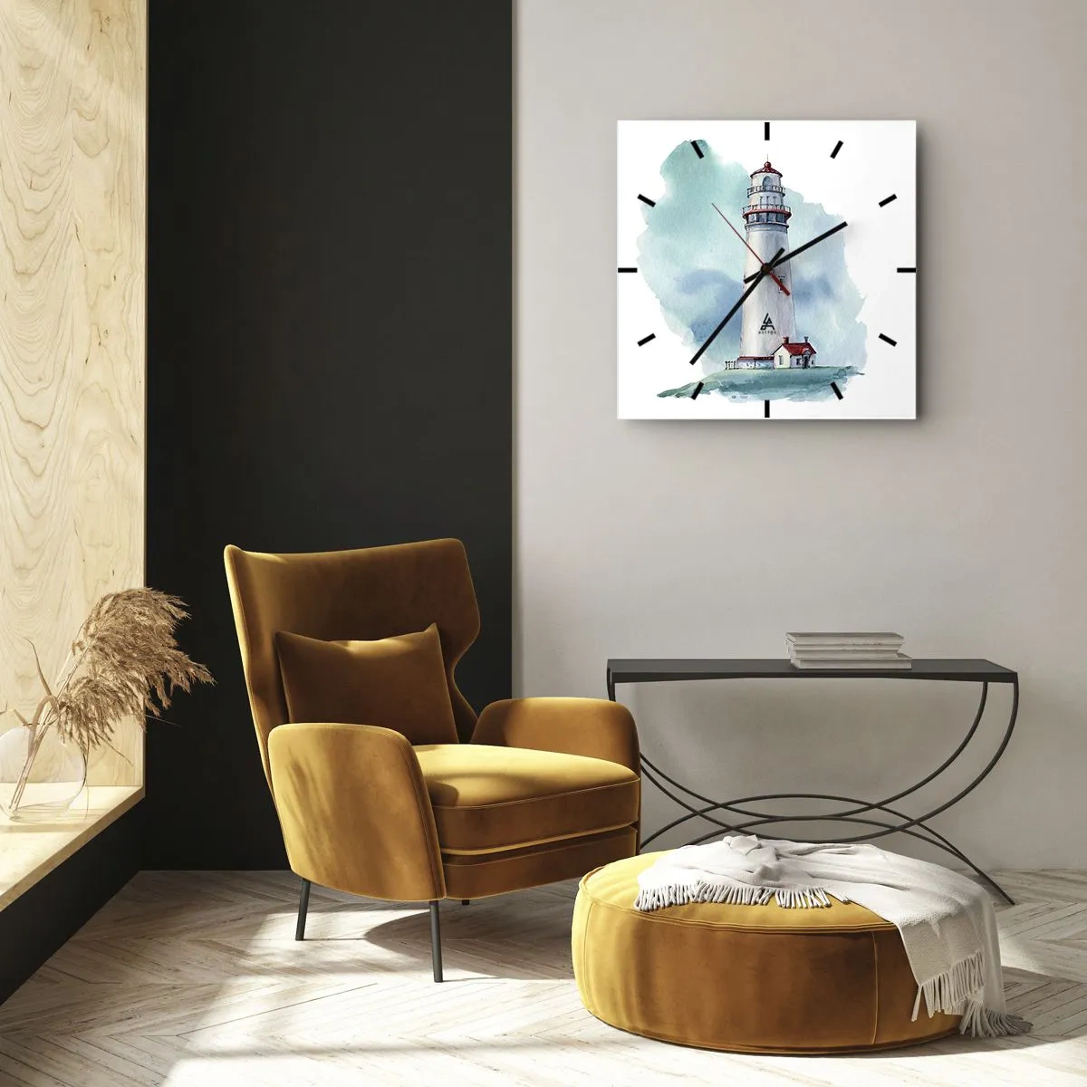 Nástenné hodiny - Nežná sestra blankytu - 40x40 cm
