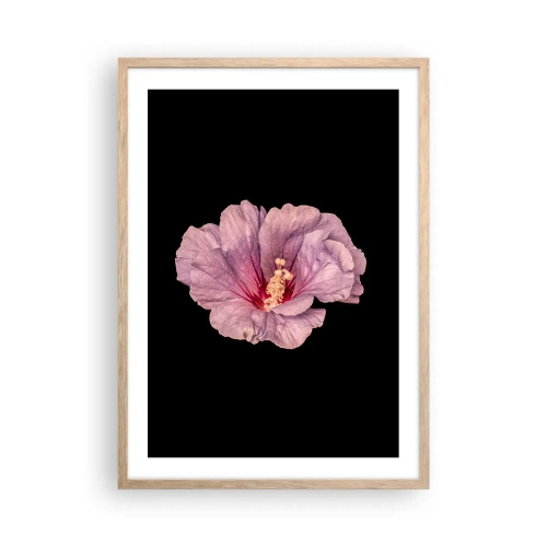 Plagát v ráme zo svetlého duba - Priamo do srdca - 50x70 cm