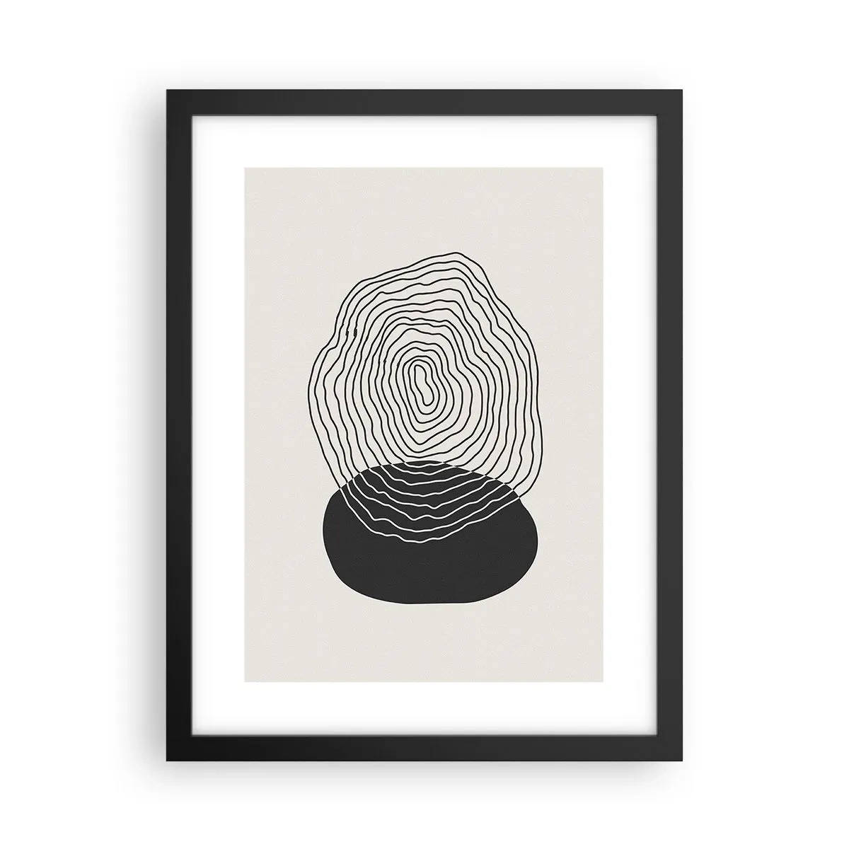 Plagát v čiernom ráme - Trvanie a kmitanie - 30x40 cm