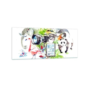 Obraz na skle - Objektívom cestovateľa - 120x50 cm