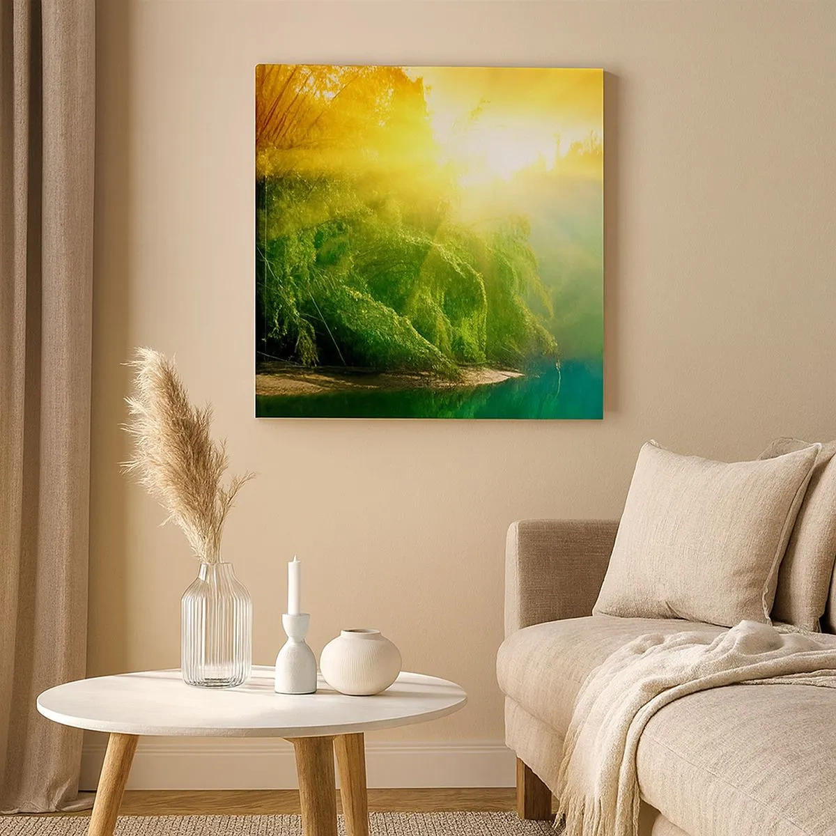 Obraz na plátne - Utopiť sa v slnku a v tieni - 30x30 cm