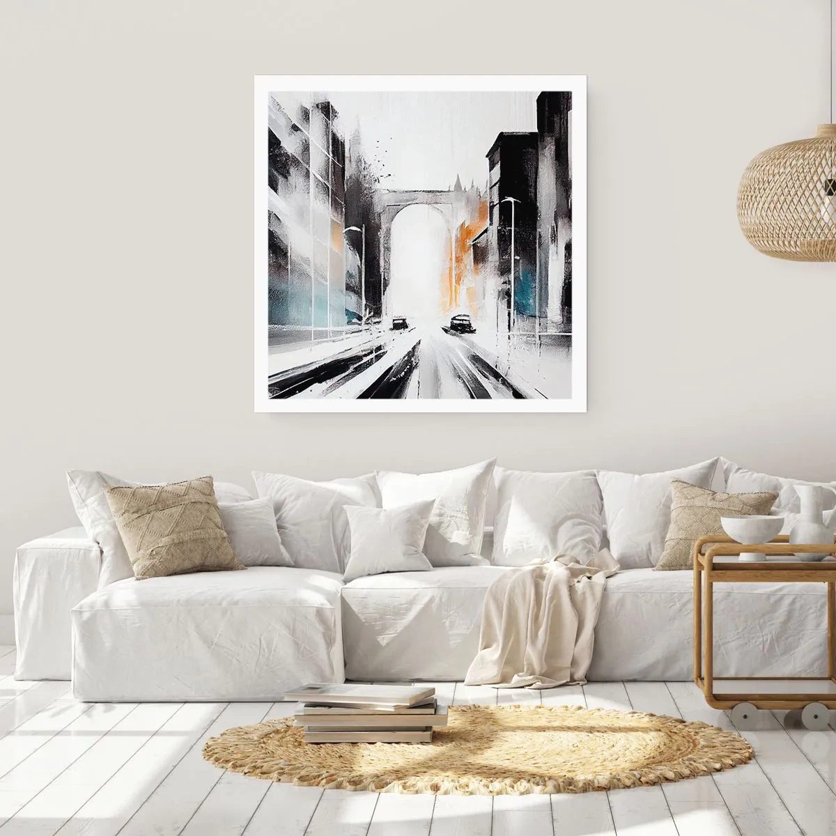 Plagát - Štúdia mesta: architektúra a pohyb - 40x40 cm