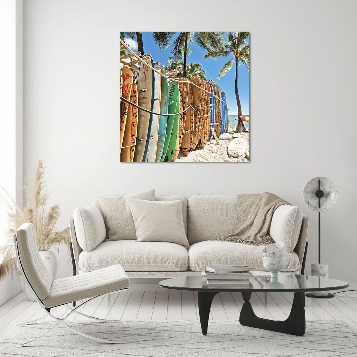 Obraz na skle - Slnečná zábava - 70x70 cm