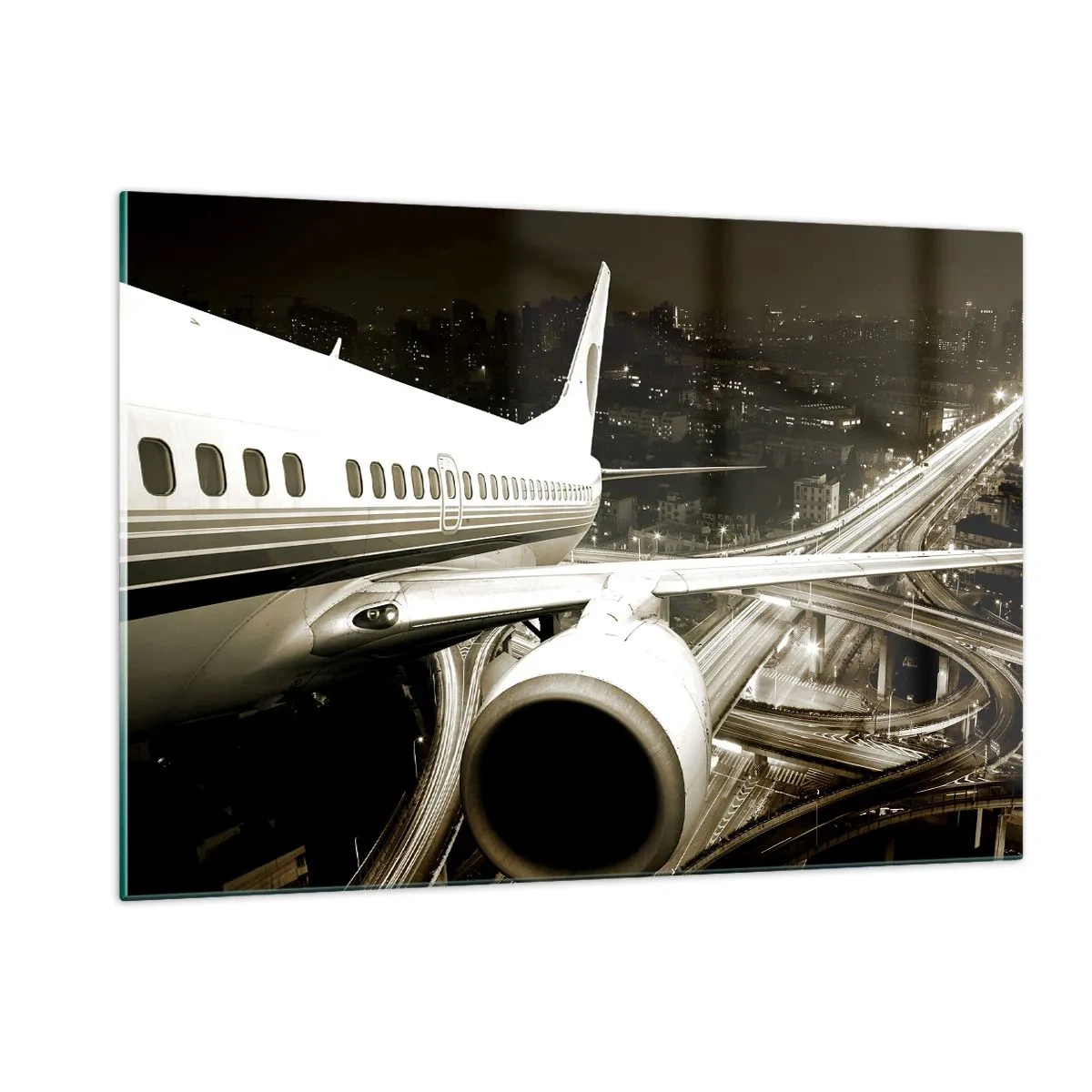 Obraz na skle - Letieť do noci - 120x80 cm