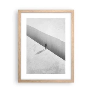 Plagát v ráme zo svetlého duba - Jasný cieľ - 30x40 cm