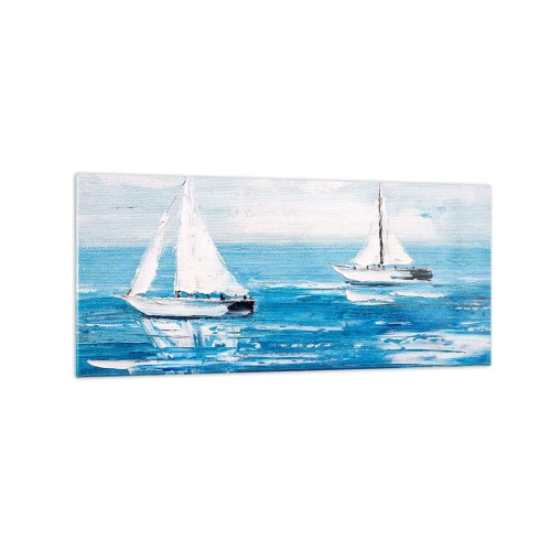 Obraz na skle - S priateľom po boku - 120x50 cm