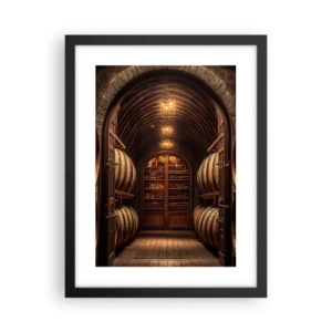 Plagát v čiernom ráme - Nádherná pivnica - 30x40 cm