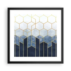 Plagát v čiernom ráme - Kompozícia v synkopickom rytme - 40x40 cm